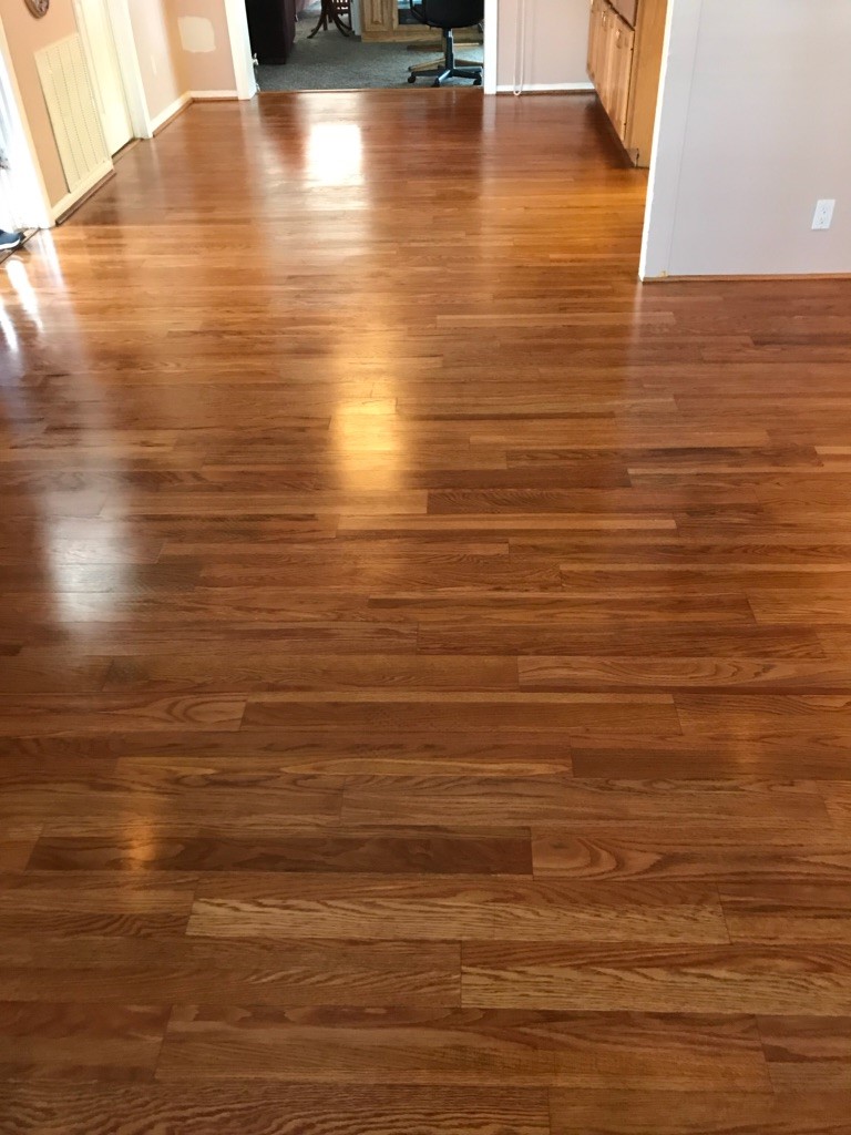 WOOD FLOOR CLEANING - AFTER